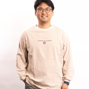 Lightweight Embroidered Corduroy Crewneck