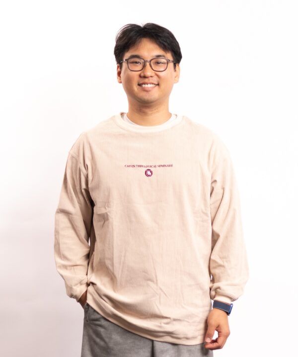 Lightweight Embroidered Corduroy Crewneck