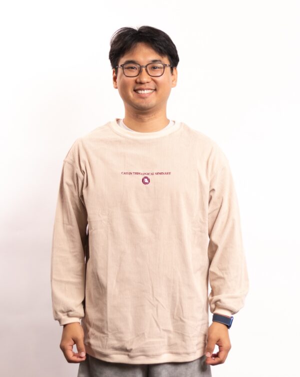 Lightweight Embroidered Corduroy Crewneck - Image 3