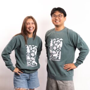 Michigan Woodblock Crewneck
